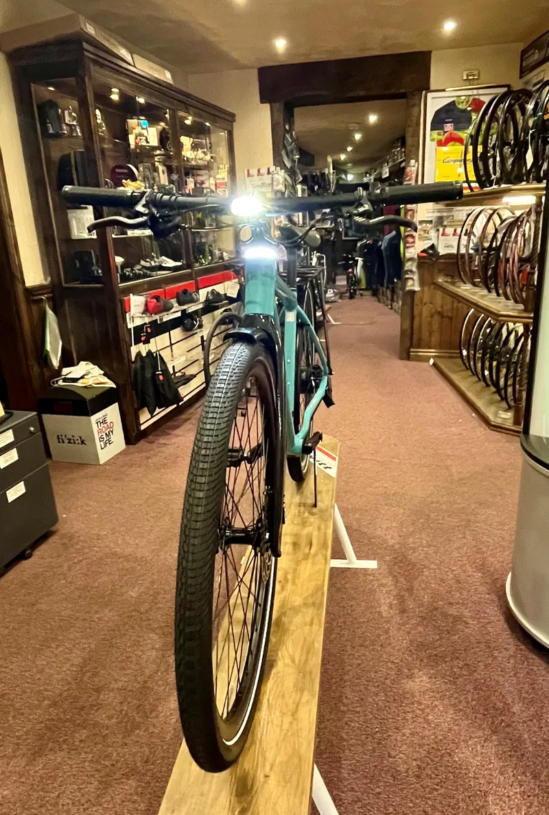 Orbea Vibe H10 EQ Electric Urban Bike Small in Turquoise Blue-3